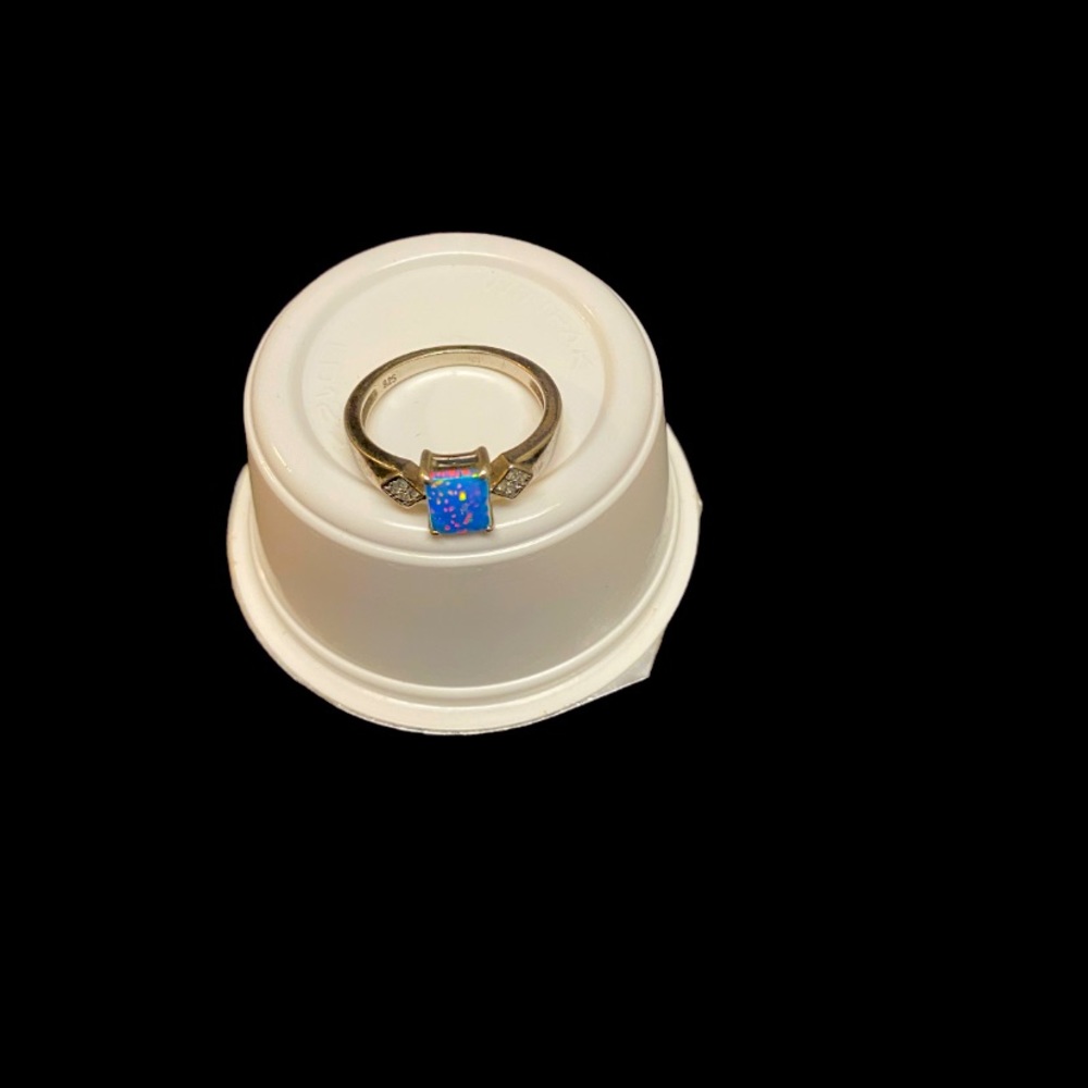 Size 8 women’s factory made Opal Ring